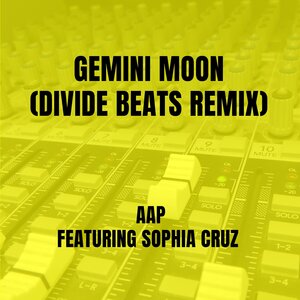 Логотип песни Gemini Moon исполнителя AAP, Divide Beats, Sophia Cruz