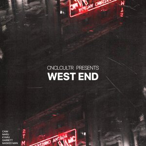 Логотип песни WEST END исполнителя Masked Man, Cancel Culture, Caim, maru., Garrett., Kyaru