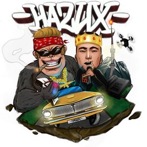 Логотип песни На 2 Их исполнителя V $ X V PRiNCE, Витя АК