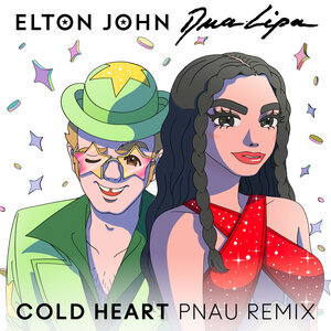 Логотип песни Cold Heart исполнителя Elton John, Dua Lipa, Pnau