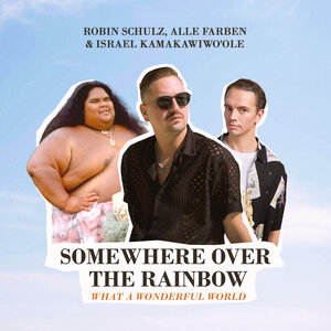 Логотип песни Somewhere Over the Rainbow / What a Wonderful World исполнителя Robin Schulz, Alle Farben, Israel Kamakawiwo'ole