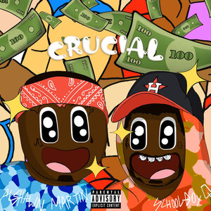 Логотип песни Crucial исполнителя ScHoolboy Q, ALSHAWN MARTIN