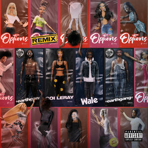 Логотип песни Options исполнителя EARTHGANG, Coi leray, Wale