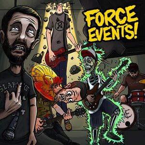 Логотип песни Преступление против человечества исполнителя Force Events!