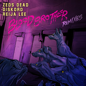 Логотип песни Blood Brother исполнителя Zeds Dead, Reija Lee, Diskord, Loge21