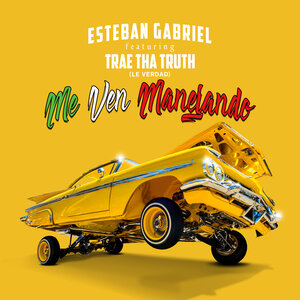 Логотип песни Me Ven Manejando исполнителя Esteban Gabriel, Trae Tha Truth
