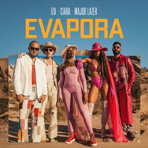 Логотип песни Evapora исполнителя Major Lazer, Ciara, iza