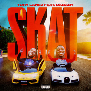 Логотип песни SKAT исполнителя Tory Lanez, DaBaby
