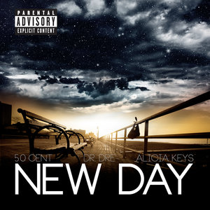 Логотип песни New Day исполнителя 50 Cent, Dr. Dre, Alicia Keys